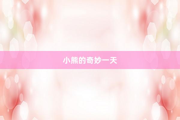 小熊的奇妙一天